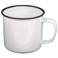 Cană emailată MFH albă 350 ml