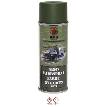Vopsea spray militară ARMY MFH - verde NVA