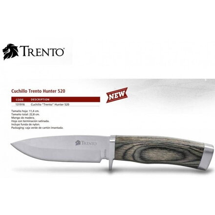 TRENTO HUNTER 520c cuțit de vânătoare - pumnal cu teacă