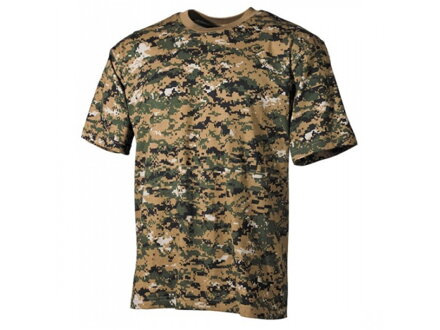 Tricou US MFH 00104C - digital woodland