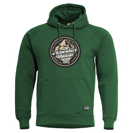 Mikina PENTAGON  "Adventure Maniac" s kapucňou - springbok green