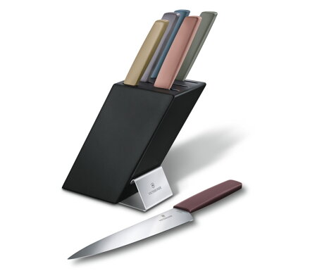 Bloc Victorinox Swiss Modern cu cuțite colorate 6.7186.66