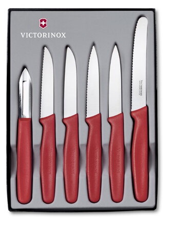 Set de cuțite Victorinox Standard 6 piese roșu