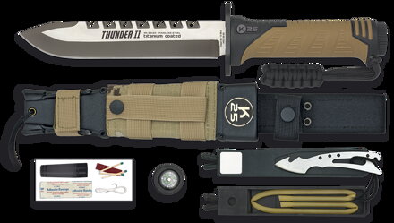 Cuțit tactic - pumnal cu teacă RUI-K25 THUNDER II