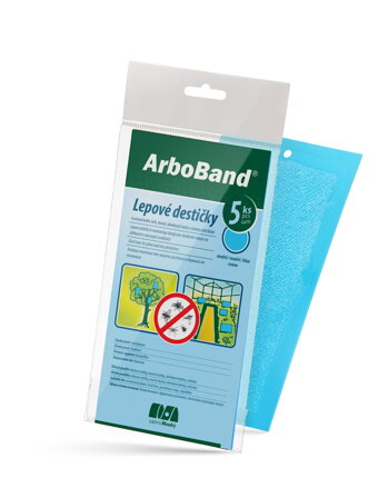 Plăcuțe adezive ArboBand albastru 5 buc. pentru protecția florilor, copacilor