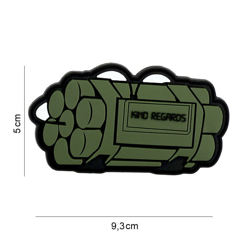 Cu stimă Aplicație PVC - verde Cu stimă Aplicație PVC - verde
