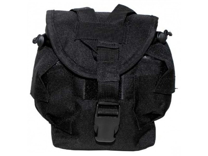 Suport pentru sticle de câmp MOLLE MFH 30621A - negru