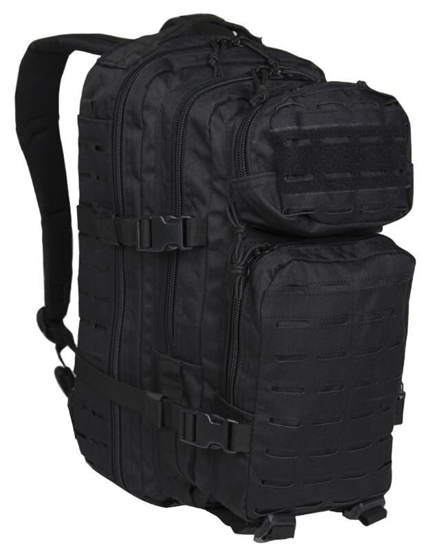MIL-TEC Assault Assault Small Laser Cut, 20L - Negru 14002002