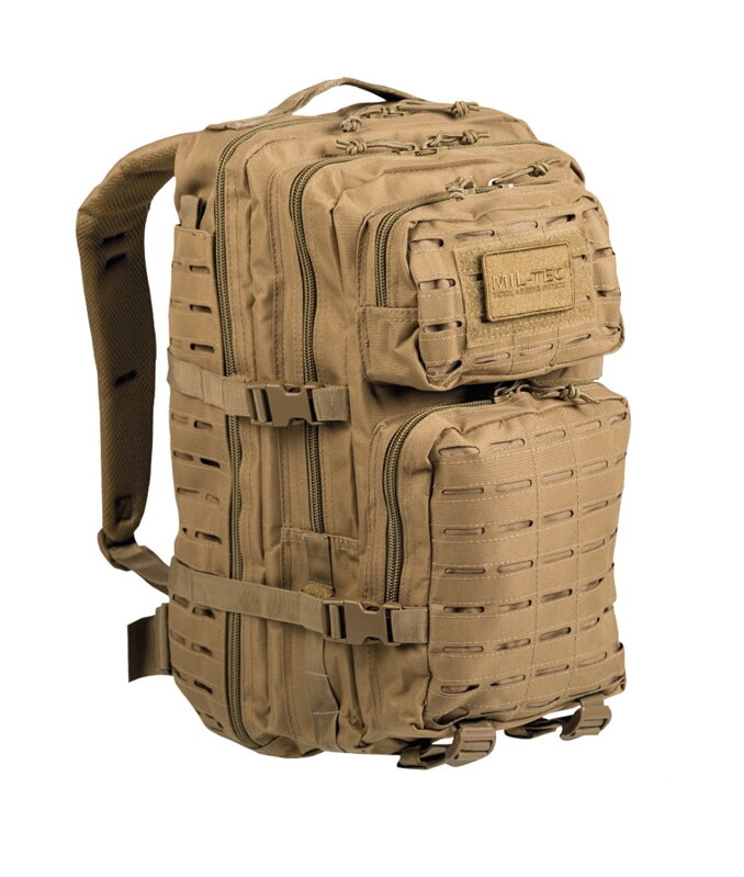 MIL-TEC US ASSAULT PACK LG LASER CUT COYOTE 36L 14002705